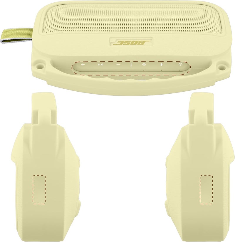 Baval Soft Silicone Cover Case for Bose New SoundLink Flex Portable Bluetooth Speaker 2nd Gen,Citrus Yellow Silicone Cover - Image 4